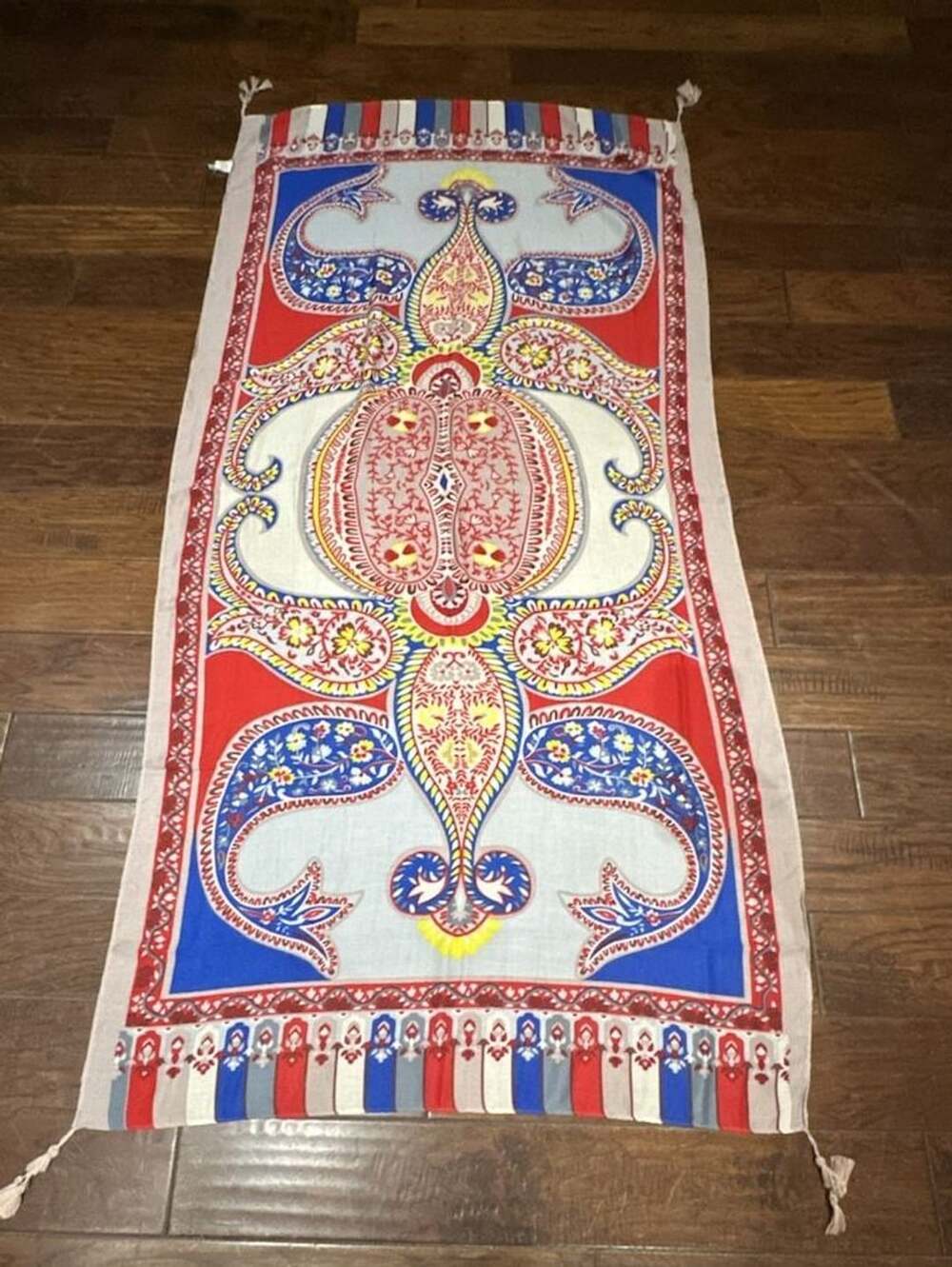 SM Accessories Paisley Scarf Multi-Color Polyester